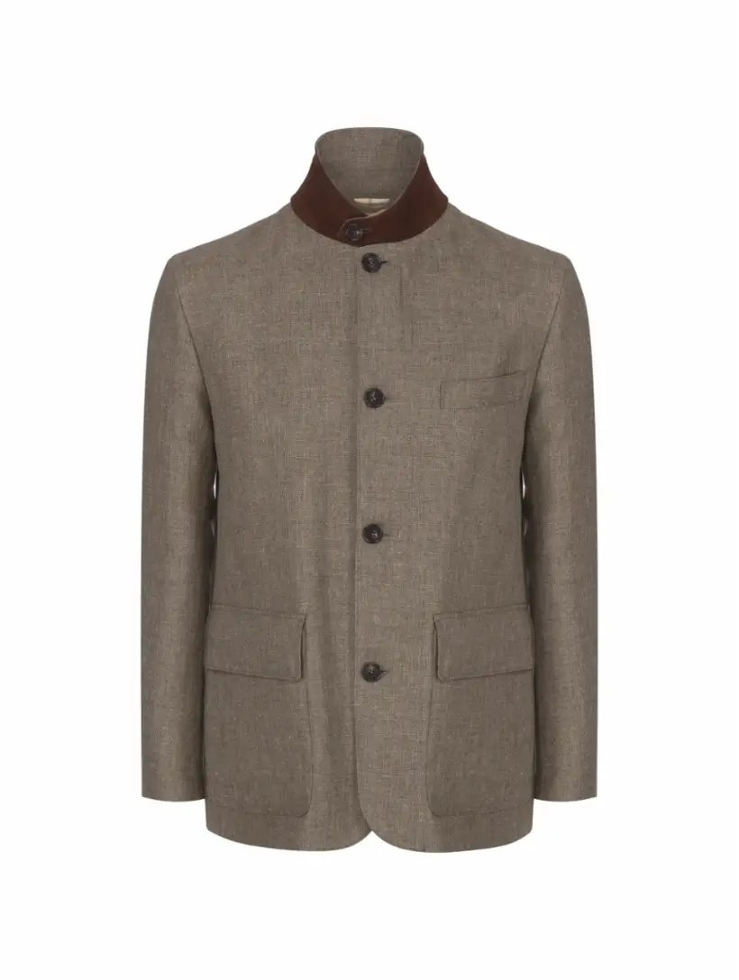 

Льняная куртка Roadster Loro Piana, зелёный