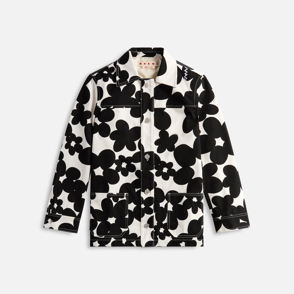 

Куртка Marni Cotton Jacket, цвет Black/White