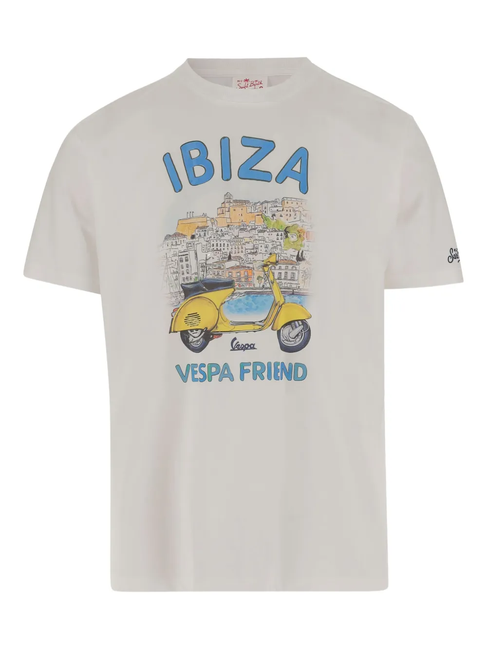 

Футболка с принтом Mc2 Saint Barth, белый