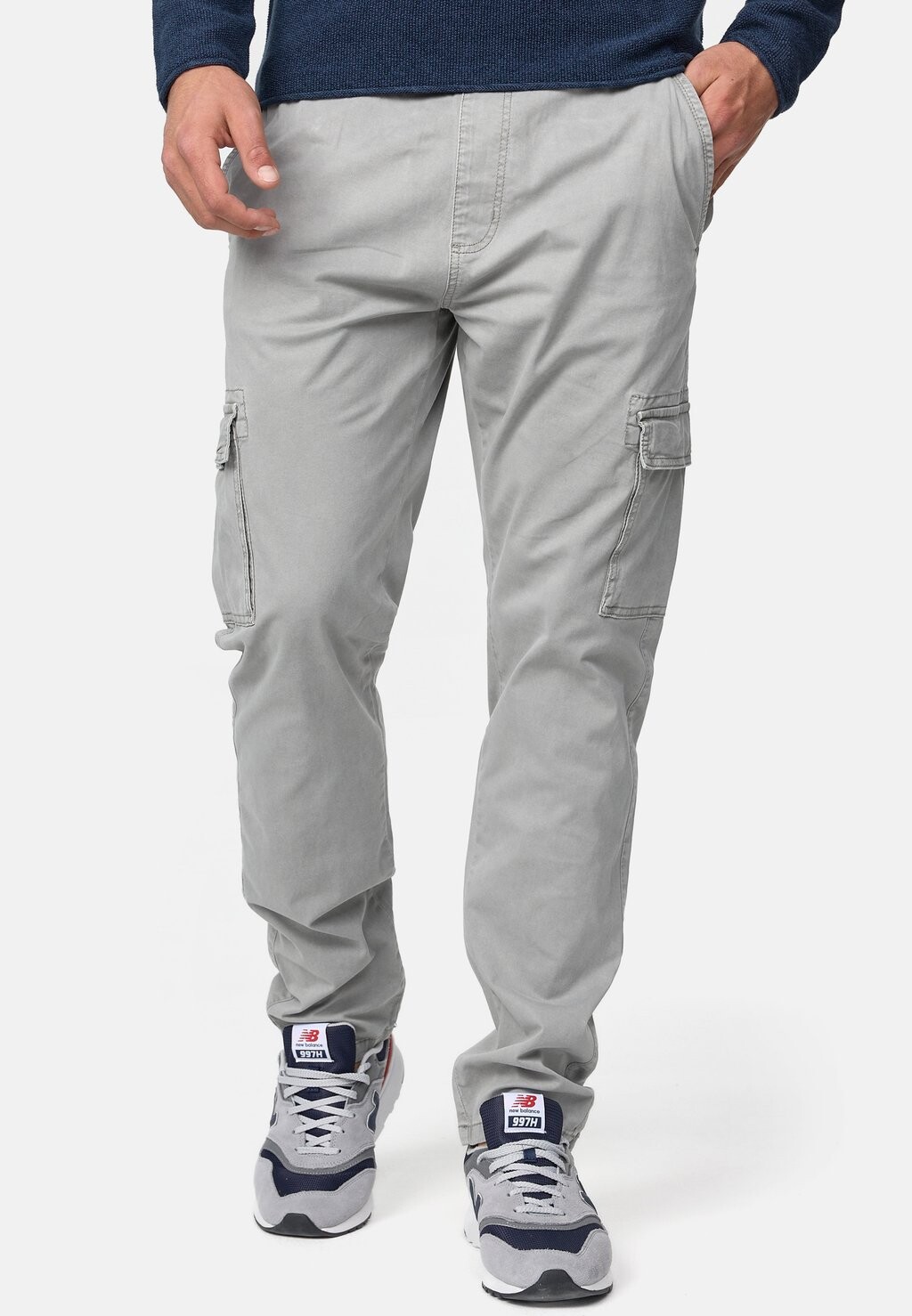 

Брюки карго BROADWICK INDICODE JEANS, цвет gray