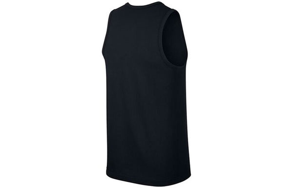 Спортивная футболка dri-fit series large sports sleeveless vest black Nike, черный — фото 2