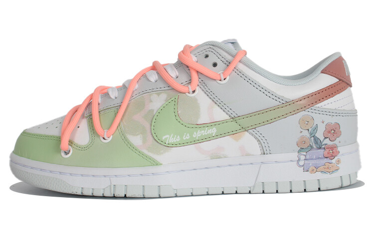 

Кроссовки Nike Dunk Skateboarding Shoes Women's Low-top White/red, белый