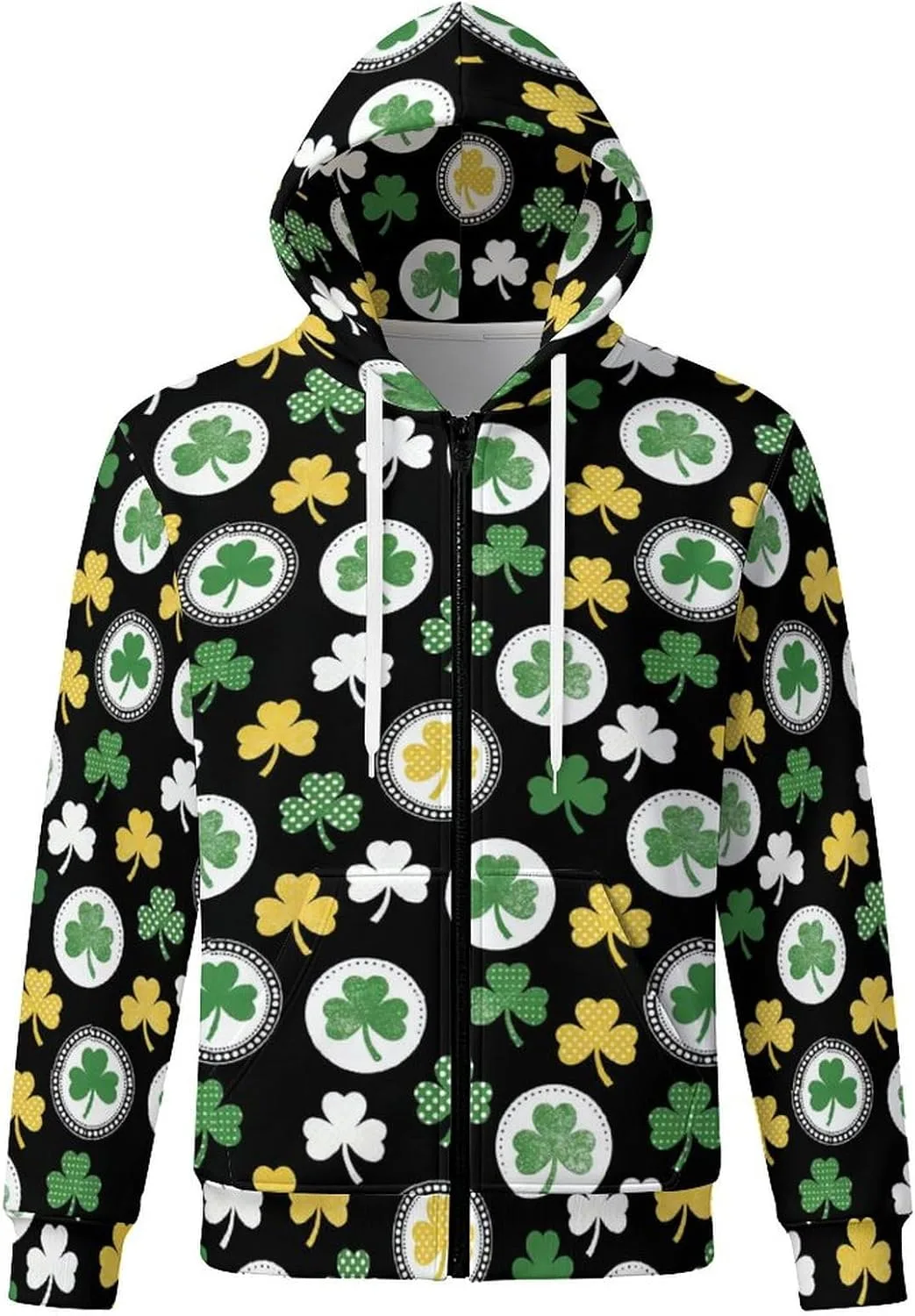 

Толстовка с капюшоном и карманами для мужчин, St. Patrick's Day SHYESOP-ey