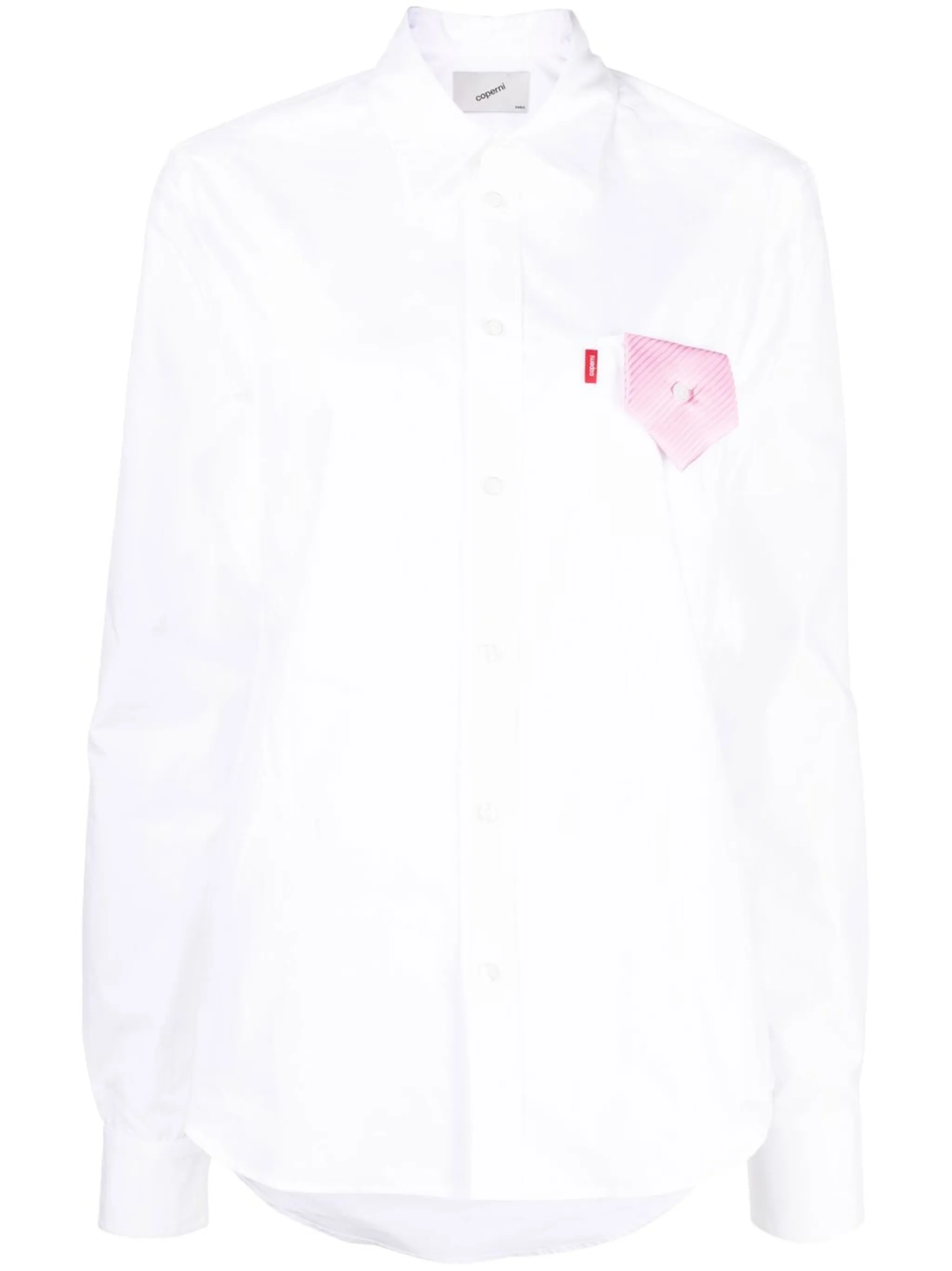 

Рубашка с завязками Coperni, белый