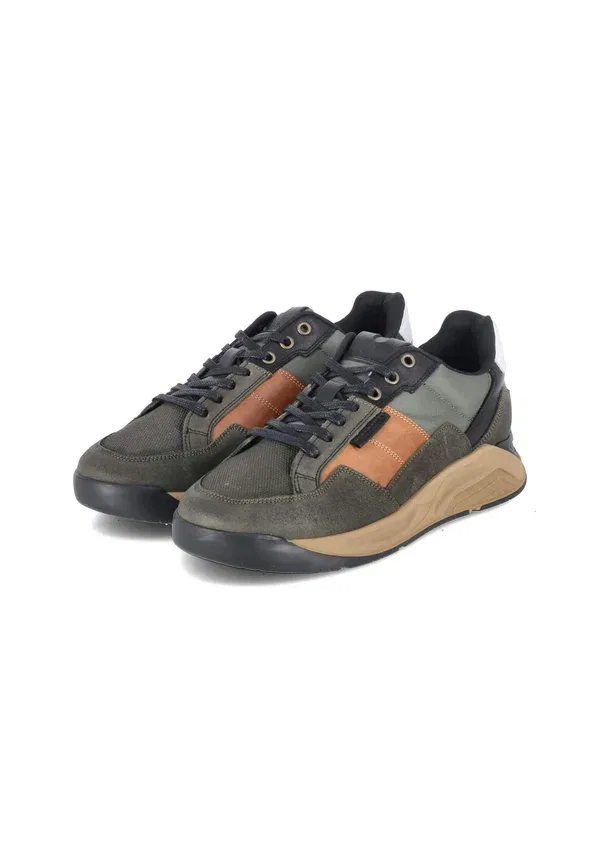 Полуботинки на шнуровке Bullboxer sportboden 7ci0100101 9721 low sneaker trainers, зелено-хаки — фото 2