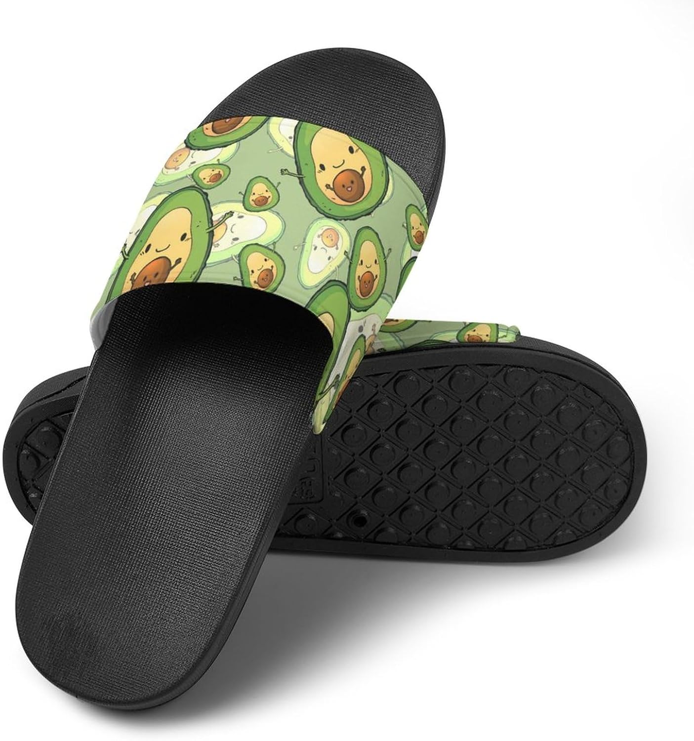 

Домашние тапочки Jeireumteor с принтом коровы, нескользящие шлепанцы для душа, домашние слайды, шлепанцы для душа для мужчин и женщин, Avocados