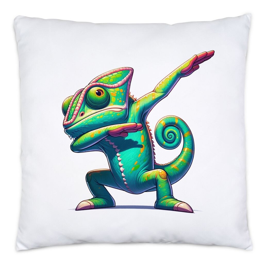 

Подушка из игуаны с наполнителем из красочной тенденции рептилий игуаны Hey!Print
