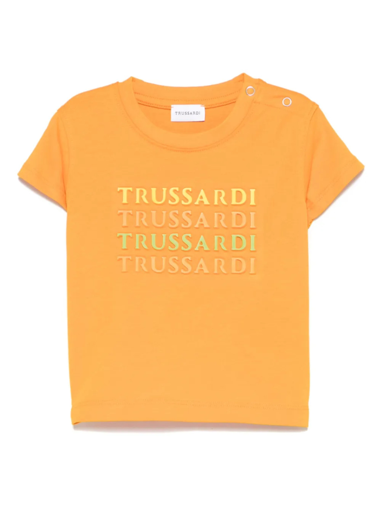 

TRUSSARDI JUNIOR футболка с тисненым логотипом, оранжевый