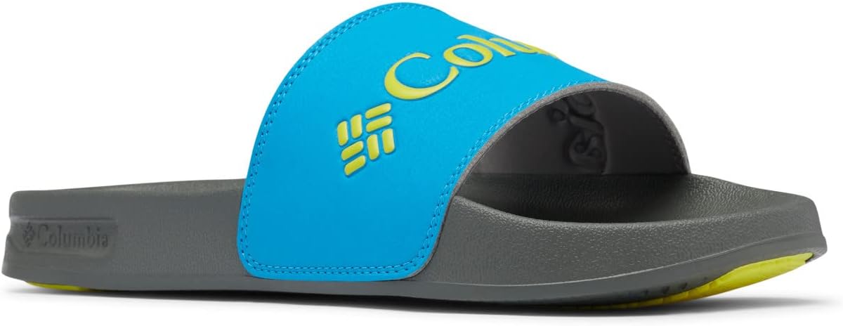 

Шлепанцы Columbia mens Hood River Slide, синий/желтый