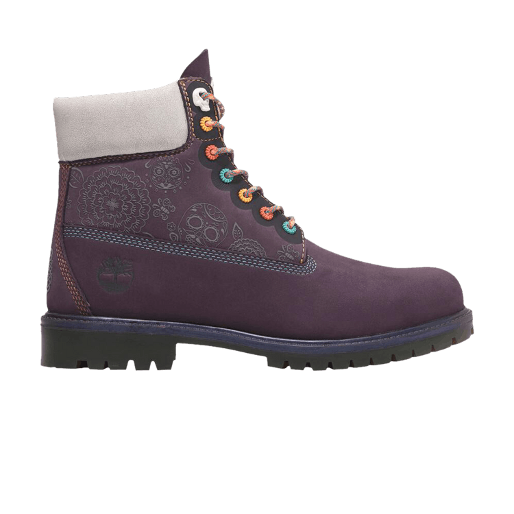 

Ботинки Timberland 6 Inch Premium Waterproof Heritage Boot Wide 'Dia De Muertos', фиолетовый