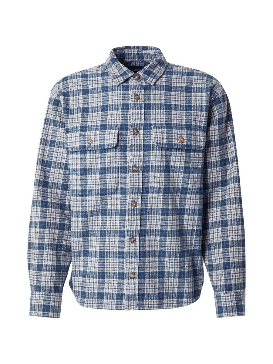 

Клетчатая рубашка Abercrombie & Fitch Regular fit Button Up Shirt, цвет dusty blue/light blue/dark blue