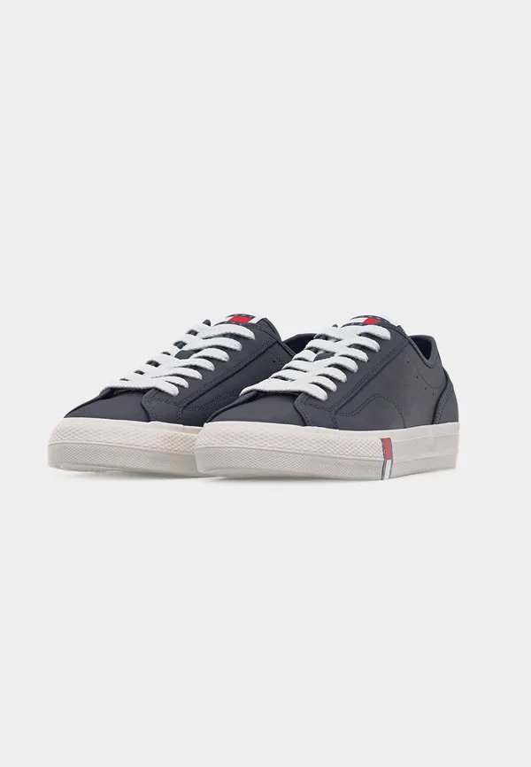Архивные кожаные кроссовки с полосками в виде флага Tommy Jeans, Dark Night Navy — фото 3