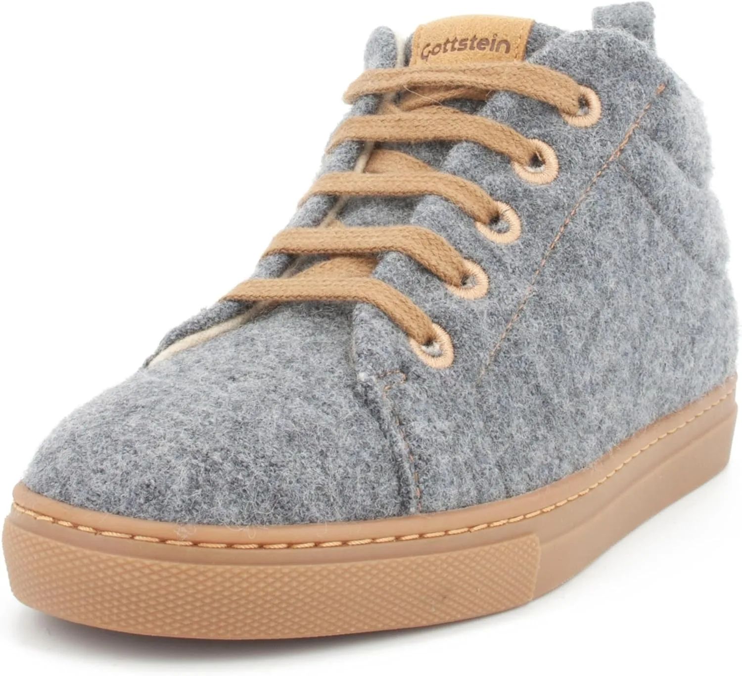 Кроссовки Gottstein Wool Walker 103 для мужчин и женщин - Стильные ботинки из высококачественной шерсти - Внешний материал: 100% натуральная шерсть - Резиновая подошва | Шерстяные кроссовки, серый