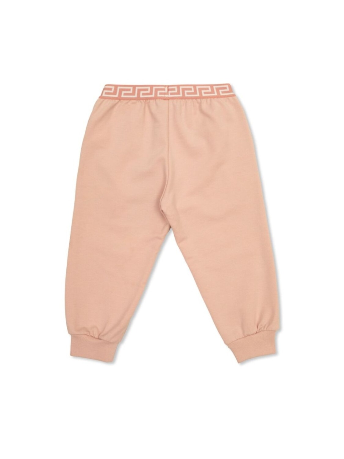 Versace Kids спортивные штаны с вышитым логотипом, розовый — фото 2