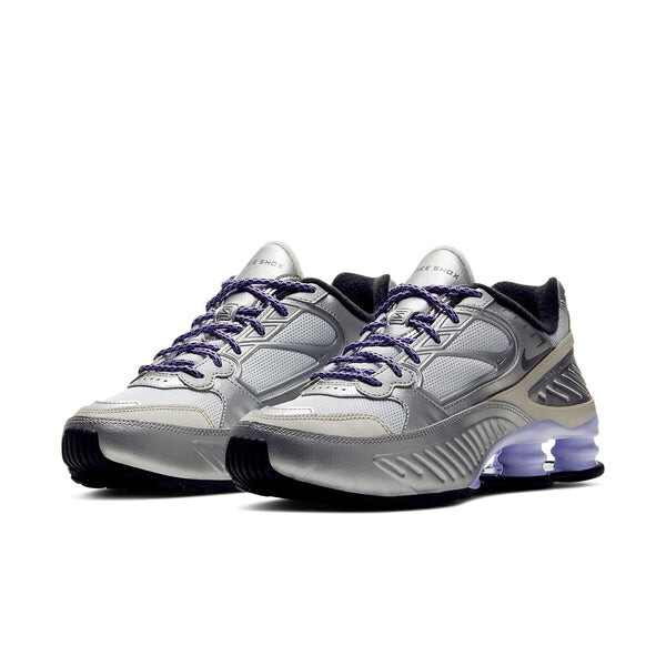 Кроссовки Shox Enigma 9000 Nike, серебряный — фото 3