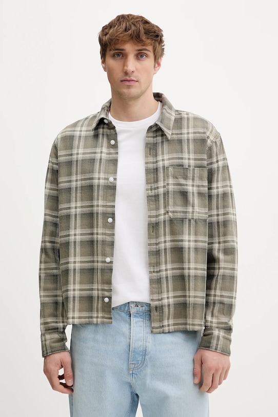 

Хлопковая рубашка Hollister Co., зеленый