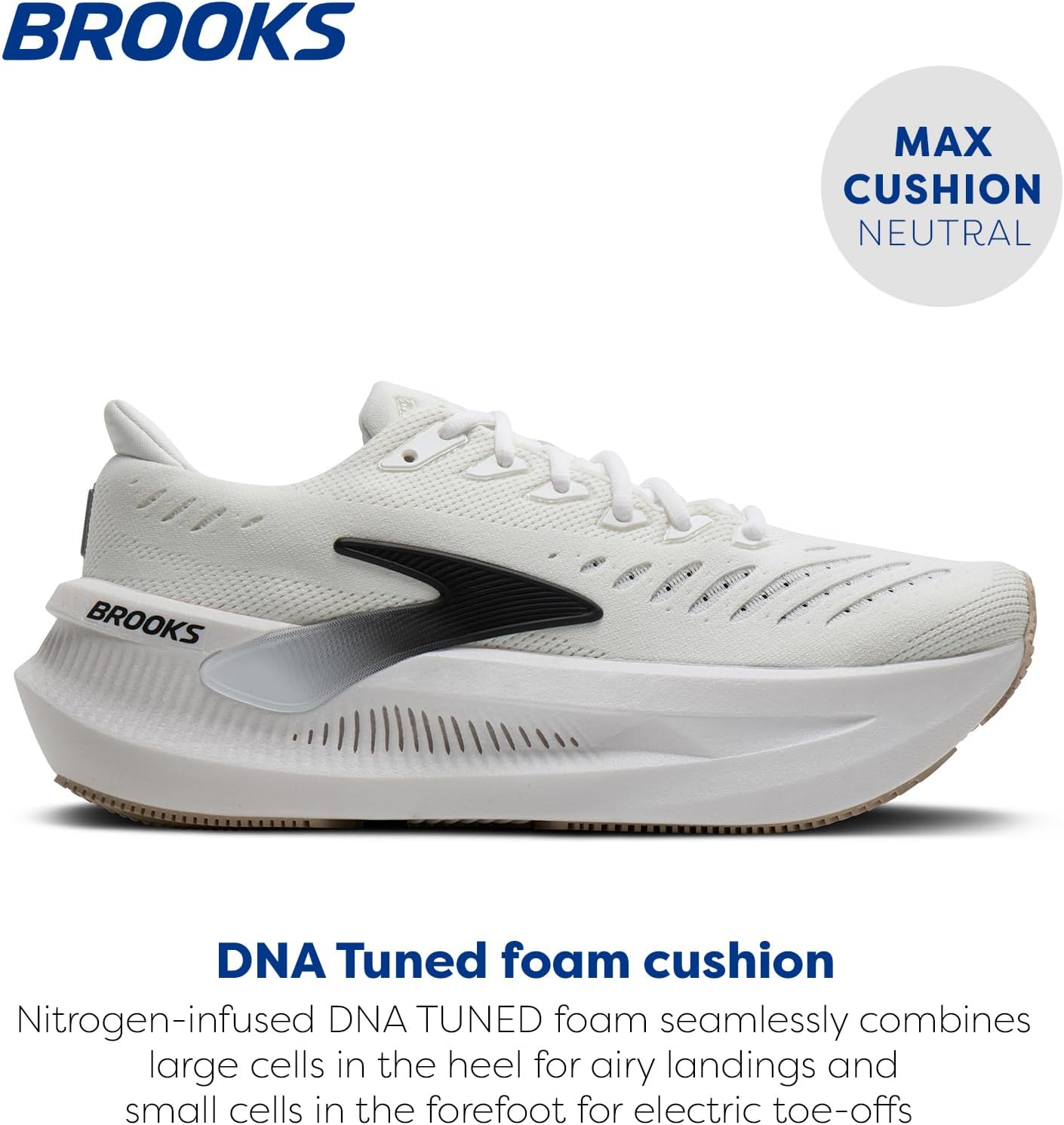 Мужские кроссовки Brooks Glycerin Max 2, белый/серый — фото 2