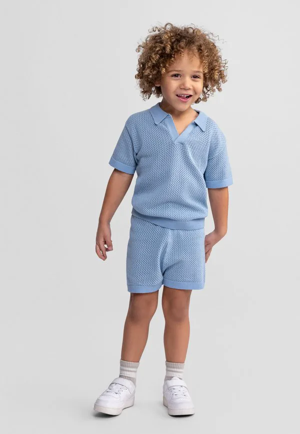Спортивные штаны с коротким рукавом и воротником Minoti, Light Blue