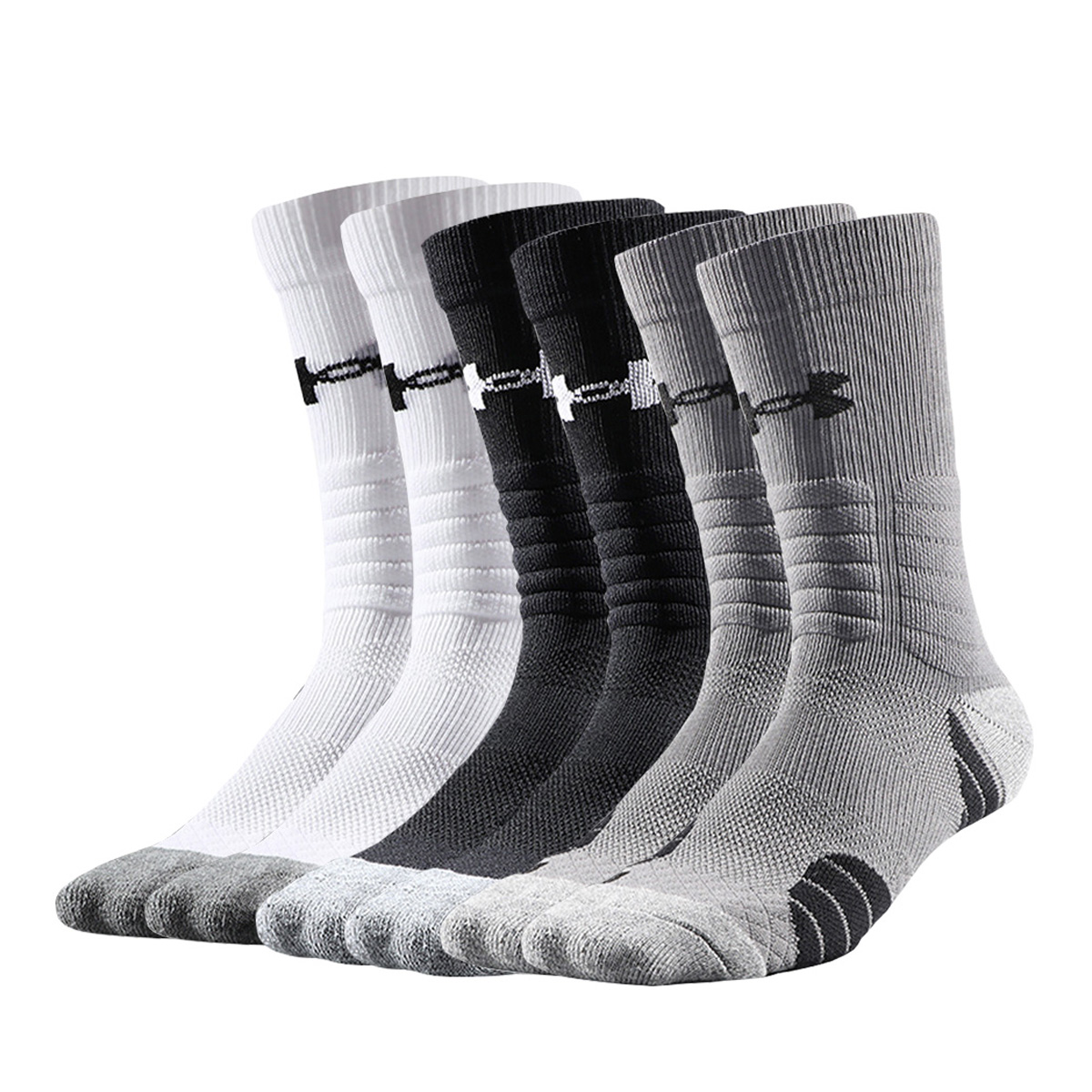 

Носки гольф Unisex 6 пар Under Armour, 6 пар (Чёрный+Белый+Серый)