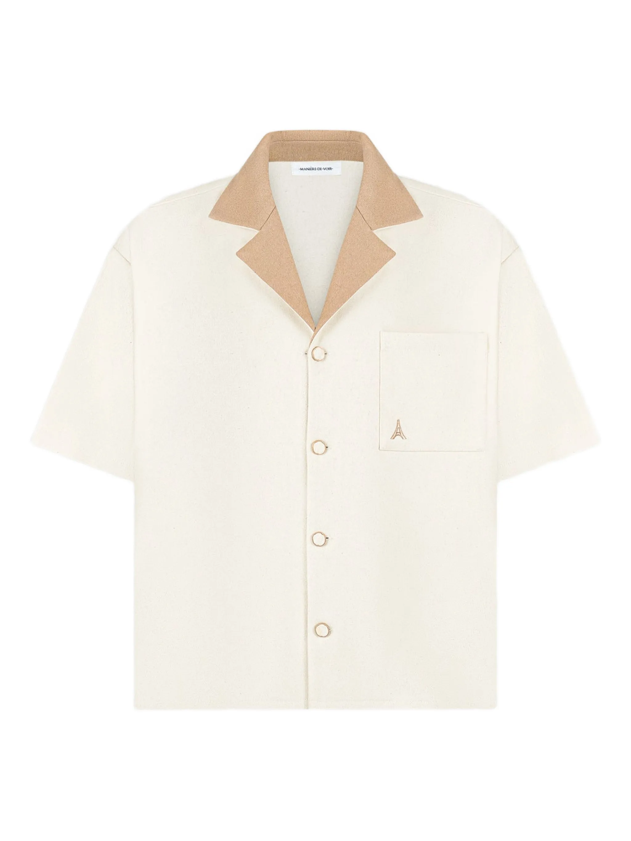 

Рубашка с короткими рукавами Manière De Voir, кремовый