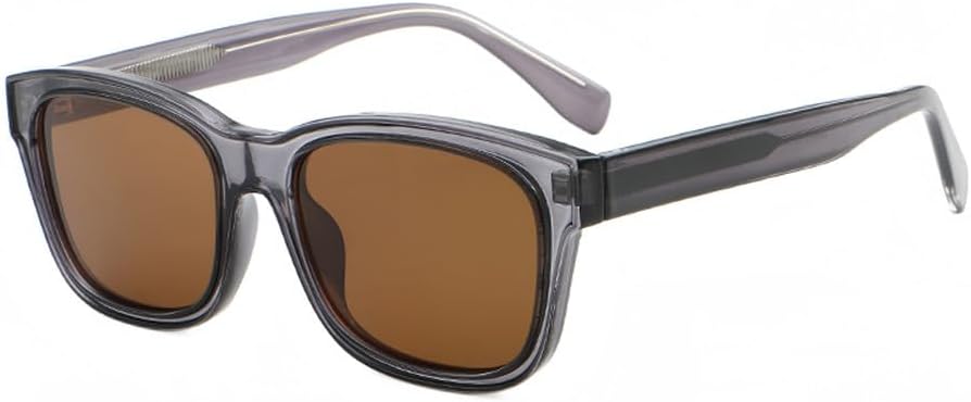 

Мужские солнцезащитные очки в стиле ретро, ​​квадратная оправа, панк, большие солнцезащитные очки для женщин, для путешествий, шопинга, повседневной носки, защита от ультрафиолета UV400 WNCKSQ, C04 Gray