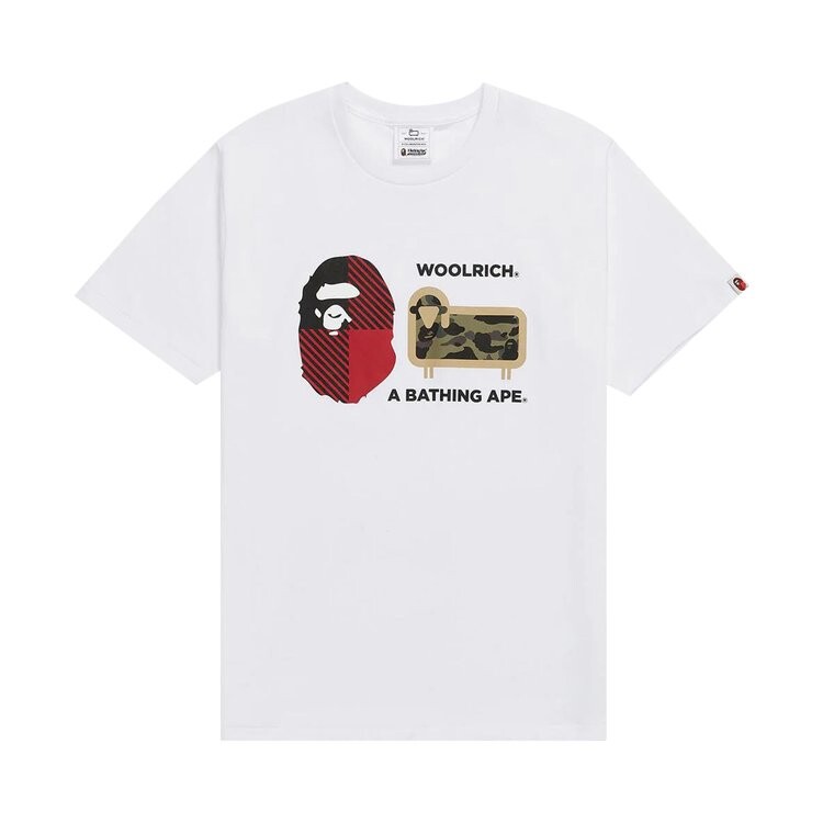 

Футболка BAPE x Woolrich 'White', белый