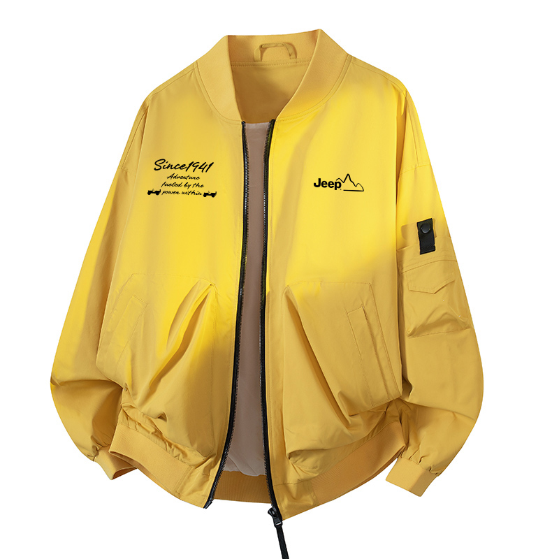 

Куртка Unisex Baseball Collar Moderate Others Jeep, желтый