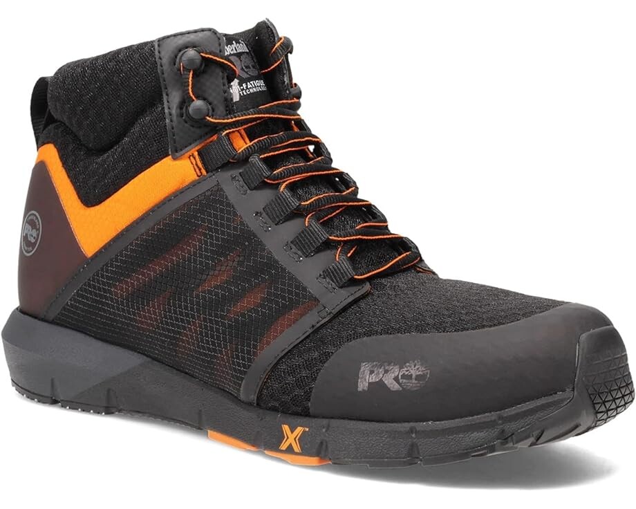 

Кроссовки Timberland PRO Radius Mid Composite Safety Toe, цвет Black/Orange 1