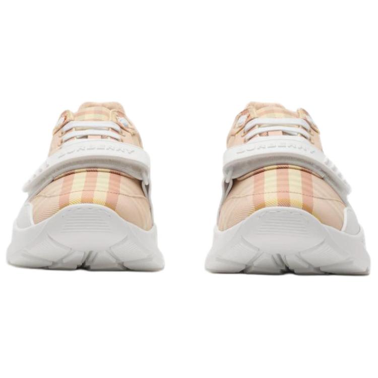 Burberry Женские бежевые кеды на низком ходу — фото 3