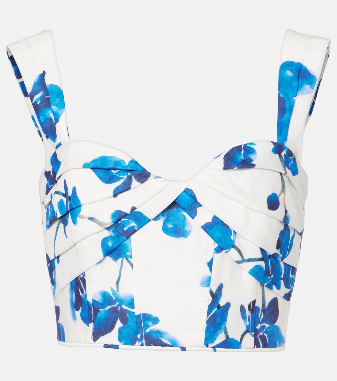 

Цветочный топ Orchid Blues Rebecca Vallance, Blue Orchid Vines Print