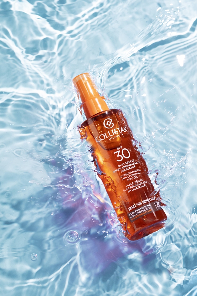 Умная защита от солнца, суперзагар, увлажняющее сухое масло SPF 30, сухое солнцезащитное масло SPF 30 Collistar, 200 мл — фото 3