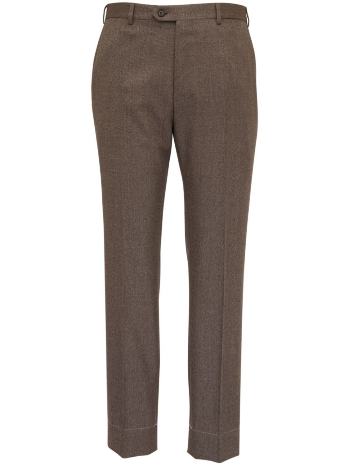 

Brioni прямые брюки из шерсти, коричневый
