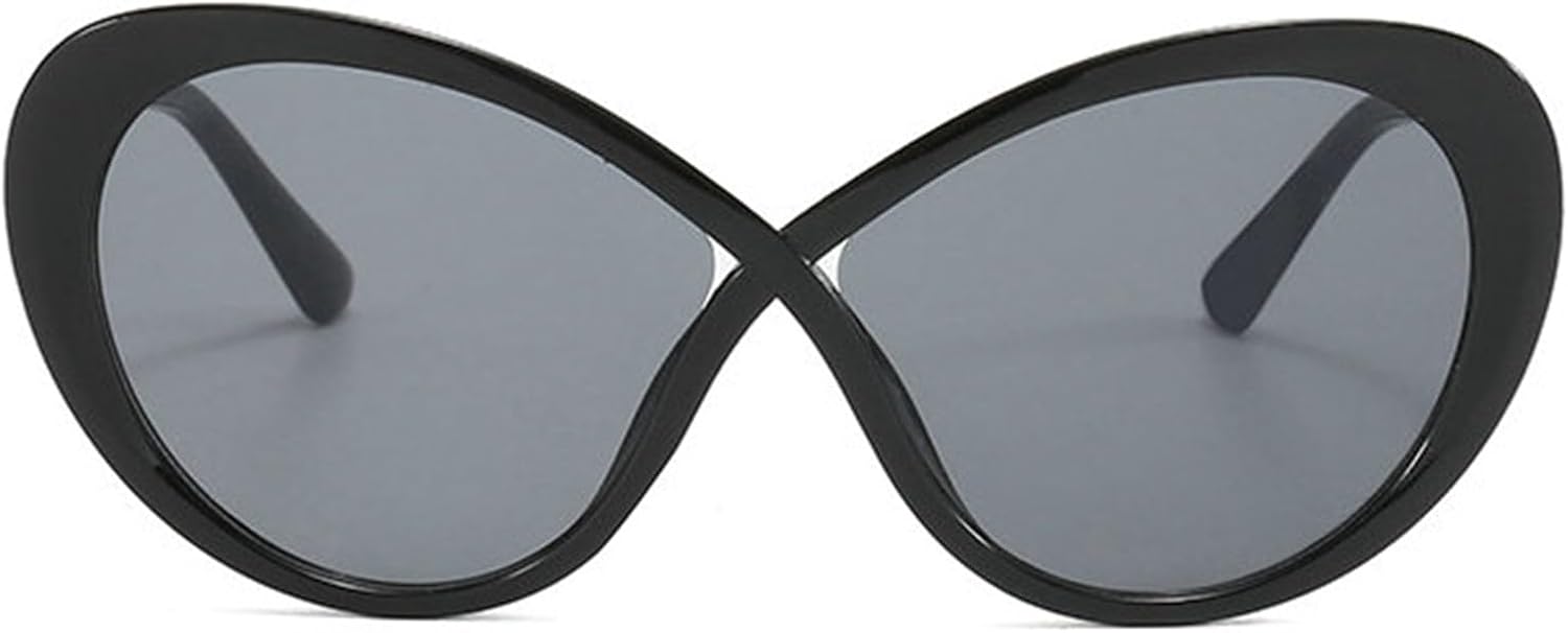 

Willochra Сексуальные солнцезащитные очки в стиле «кошачий глаз» Y2K для женщин, роскошные винтажные солнцезащитные очки для женщин, ретро-очки для путешествий, круглые очки, защита от УФ-излучения UV400, C1