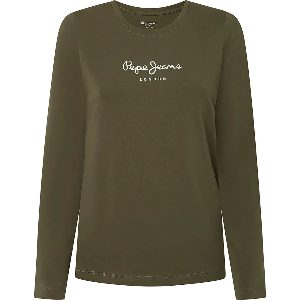 

Футболка Pepe Jeans New Virginia Ls N, зеленый