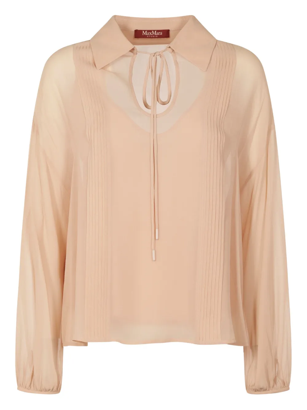 

Блузка со складками MAX MARA, нейтральный