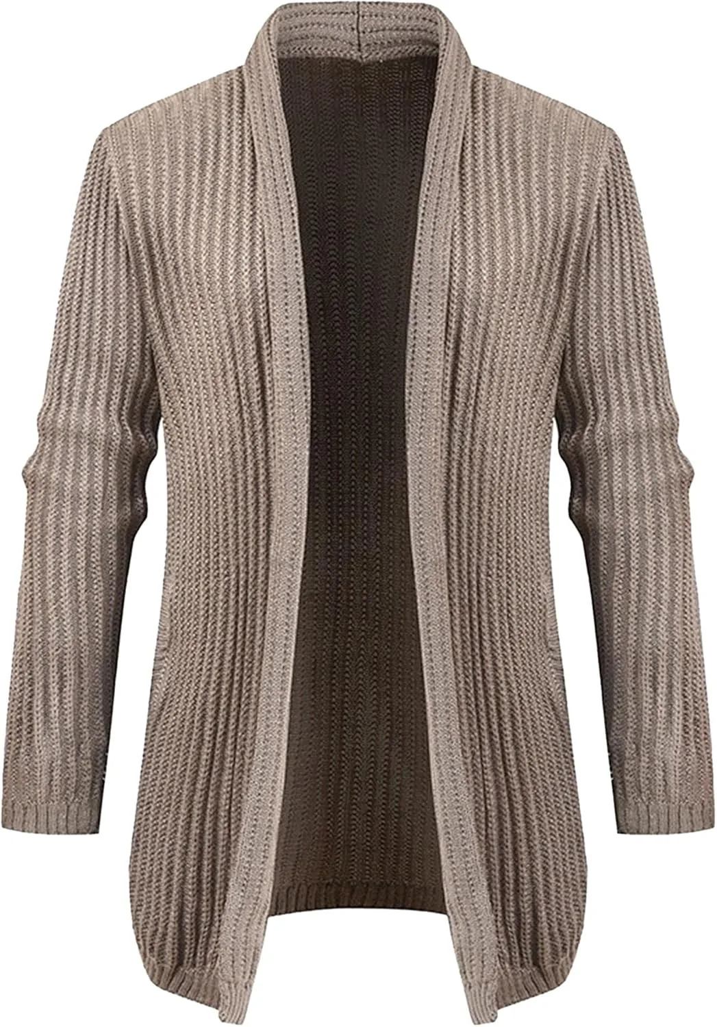 

Мужской кардиган с шалью и рюшами JEShifangjiusu