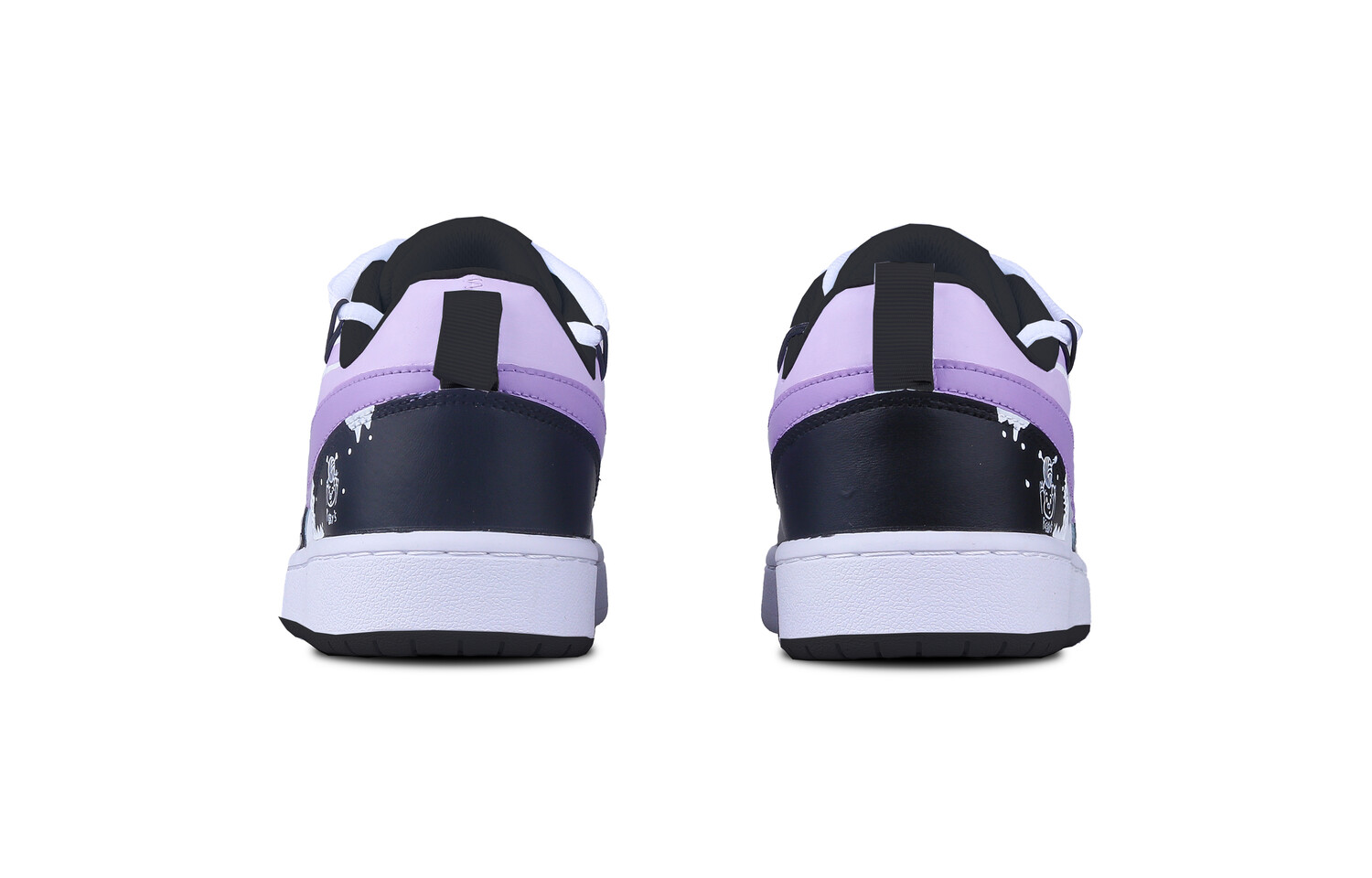 

Кроссовки Nike Court Borough Skateboarding Shoes Women's Low-top Black/purple/white, фиолетовый