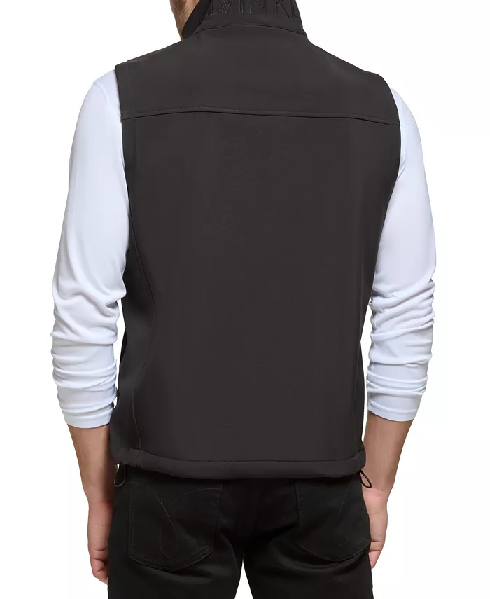 Мужская мягкая бесшовная жилетка Infinite Stretch Soft Shell Calvin Klein, черный — фото 2