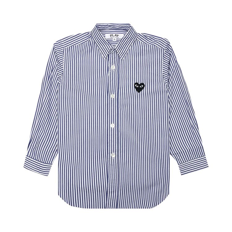 

Рубашка Comme des Garçons PLAY Striped Shirt 'White/Blue', разноцветный