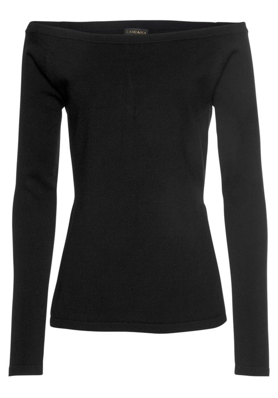 

Тонкий вязаный свитер LASCANA Sweater, черный
