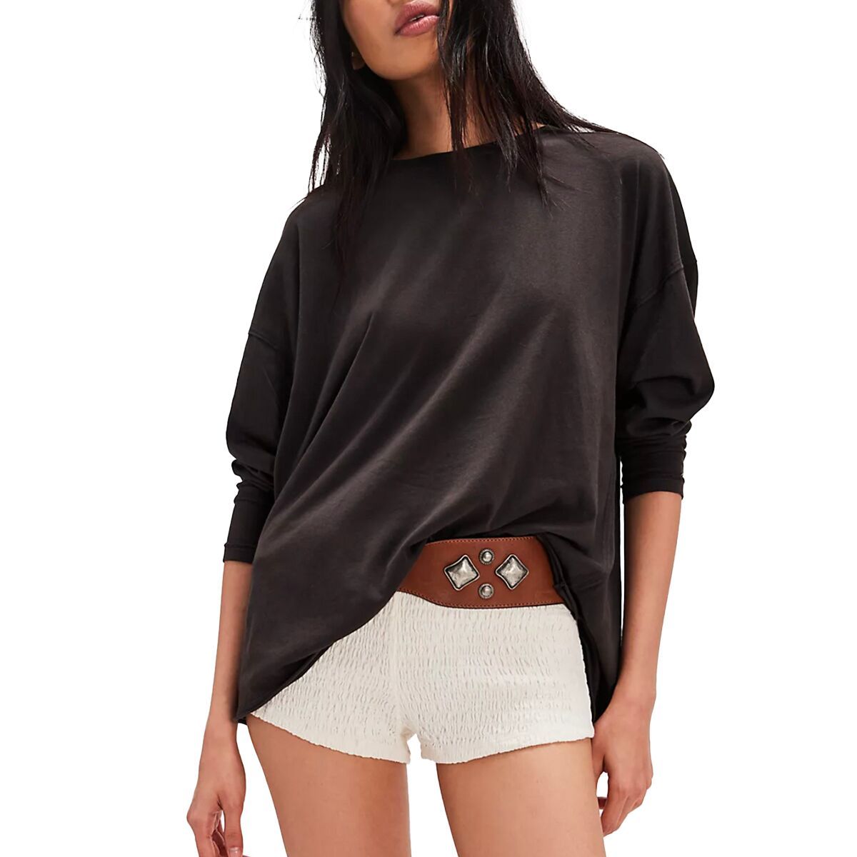 

Длинный рукав футболка Nina Free People, черный
