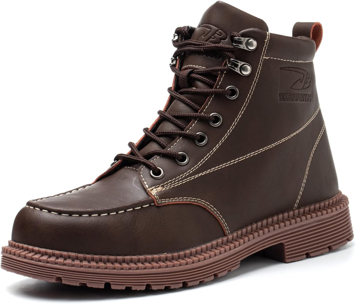 

Ботинки U-lite с непробиваемым стальным носком для мужчин и женщин, легкие, удобные кроссовки с защитой, дышащие, противоскользящие обувь для строительства, коричневый