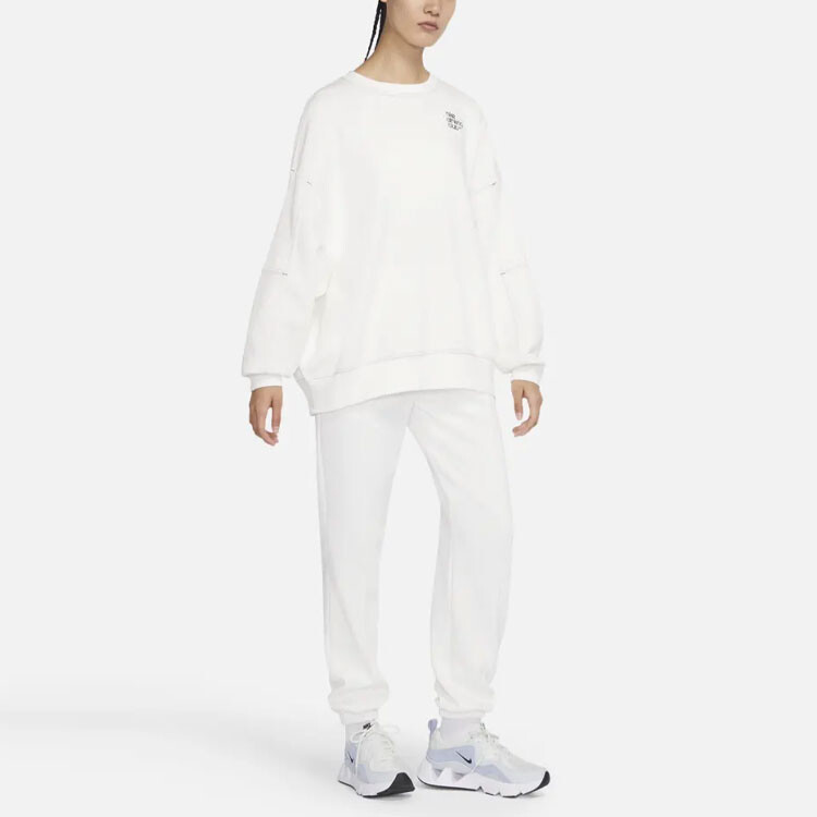 Спортивная клубная толстовка женская белая Nike — фото 3