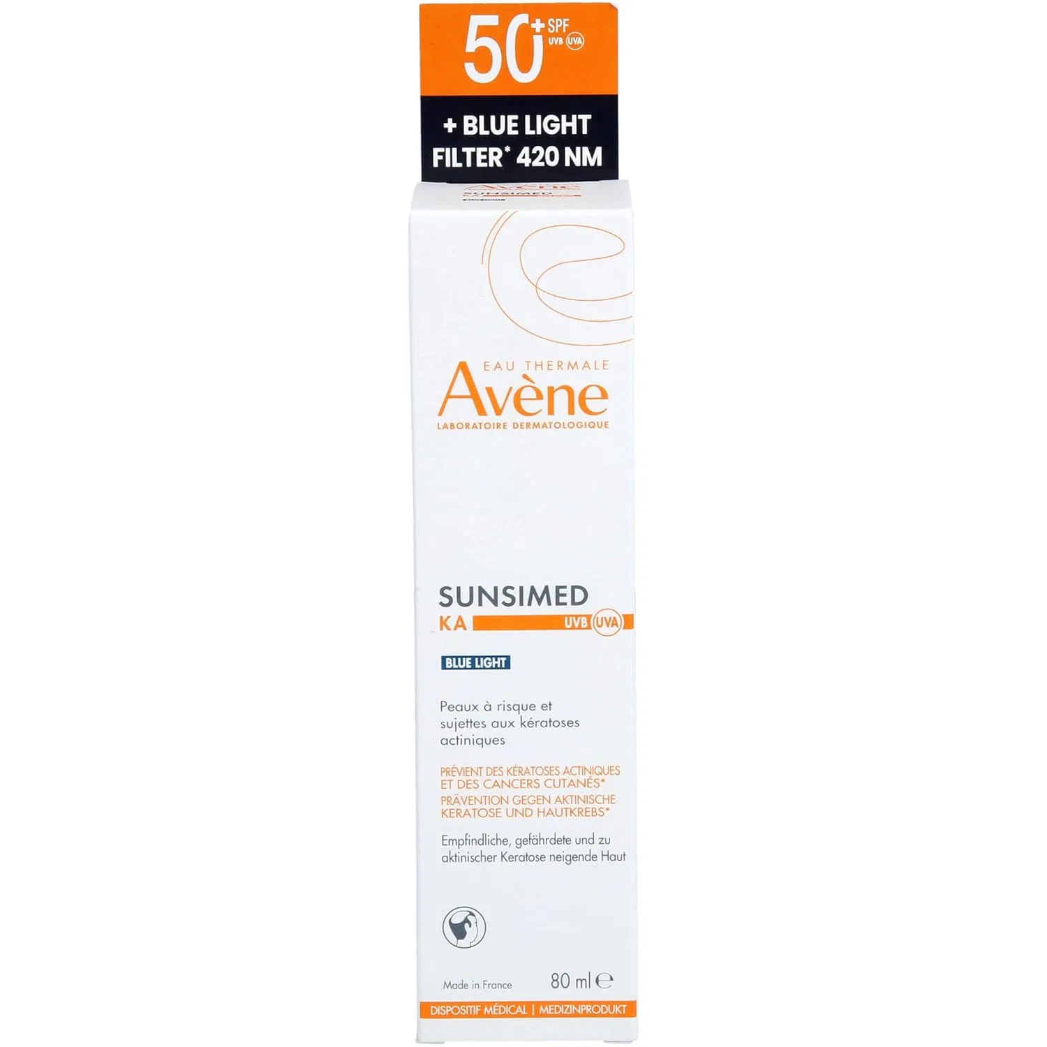 Солнцезащитный спрей Avène Sunsimed SPF 50+ для чувствительной кожи, 80 мл Avene
