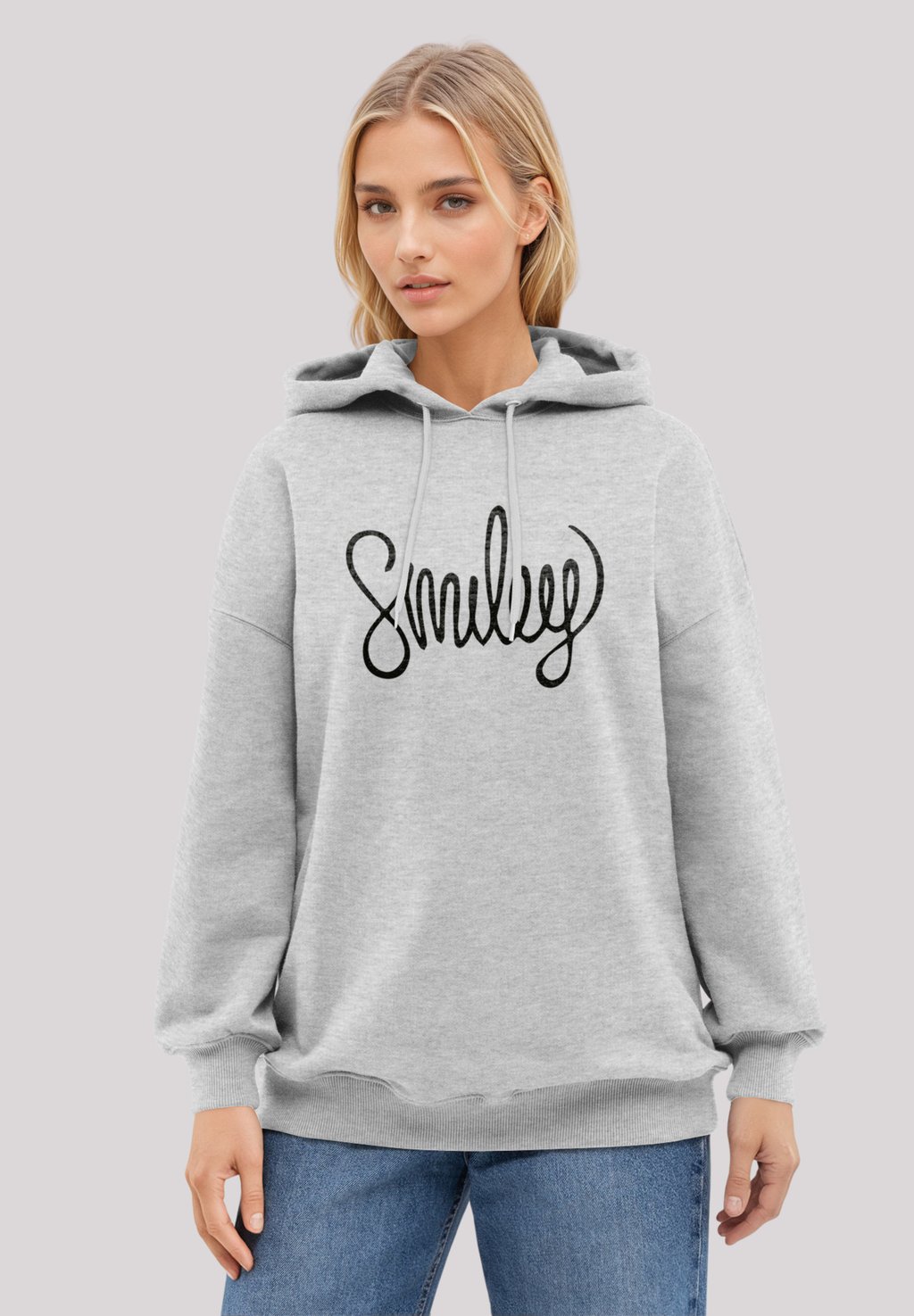 

Толстовка SMILEY - Hoodie F4NT4STIC, серый