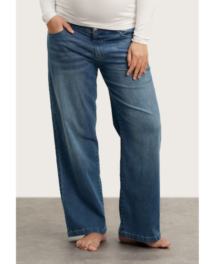 

Джинсы для беременных NOM Slouch Under the Belly Denim NOM Maternity, Dark Blue