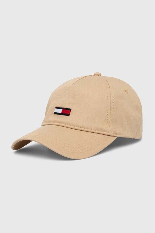 

Хлопковая бейсболка Tommy Jeans, бежевый