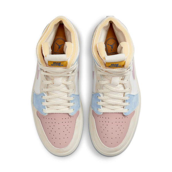 Кроссовки 1 высокие zoom комфорт Air Jordan, розовый — фото 4