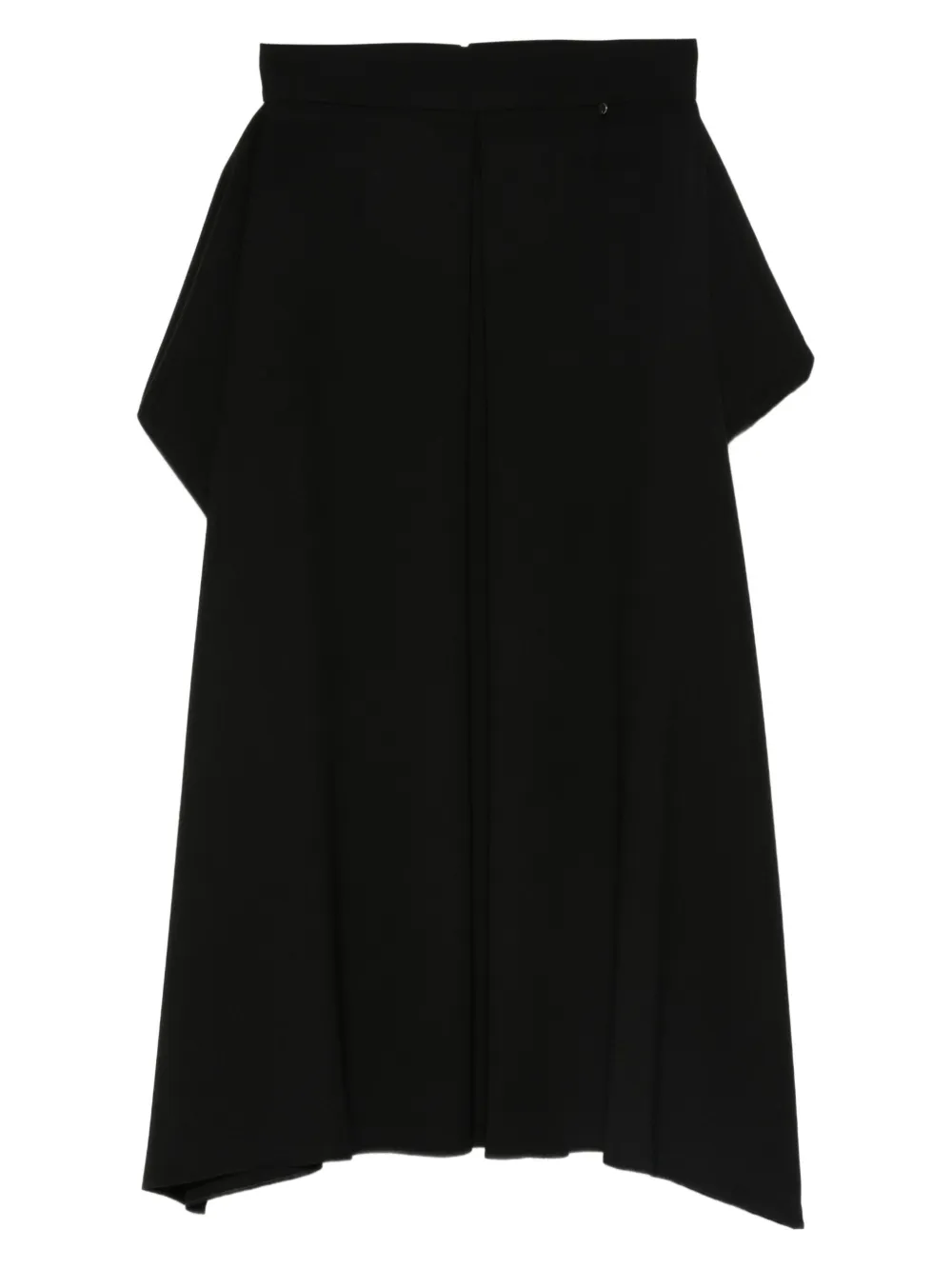 

Асимметричная плиссированная юбка миди NISSA, черный