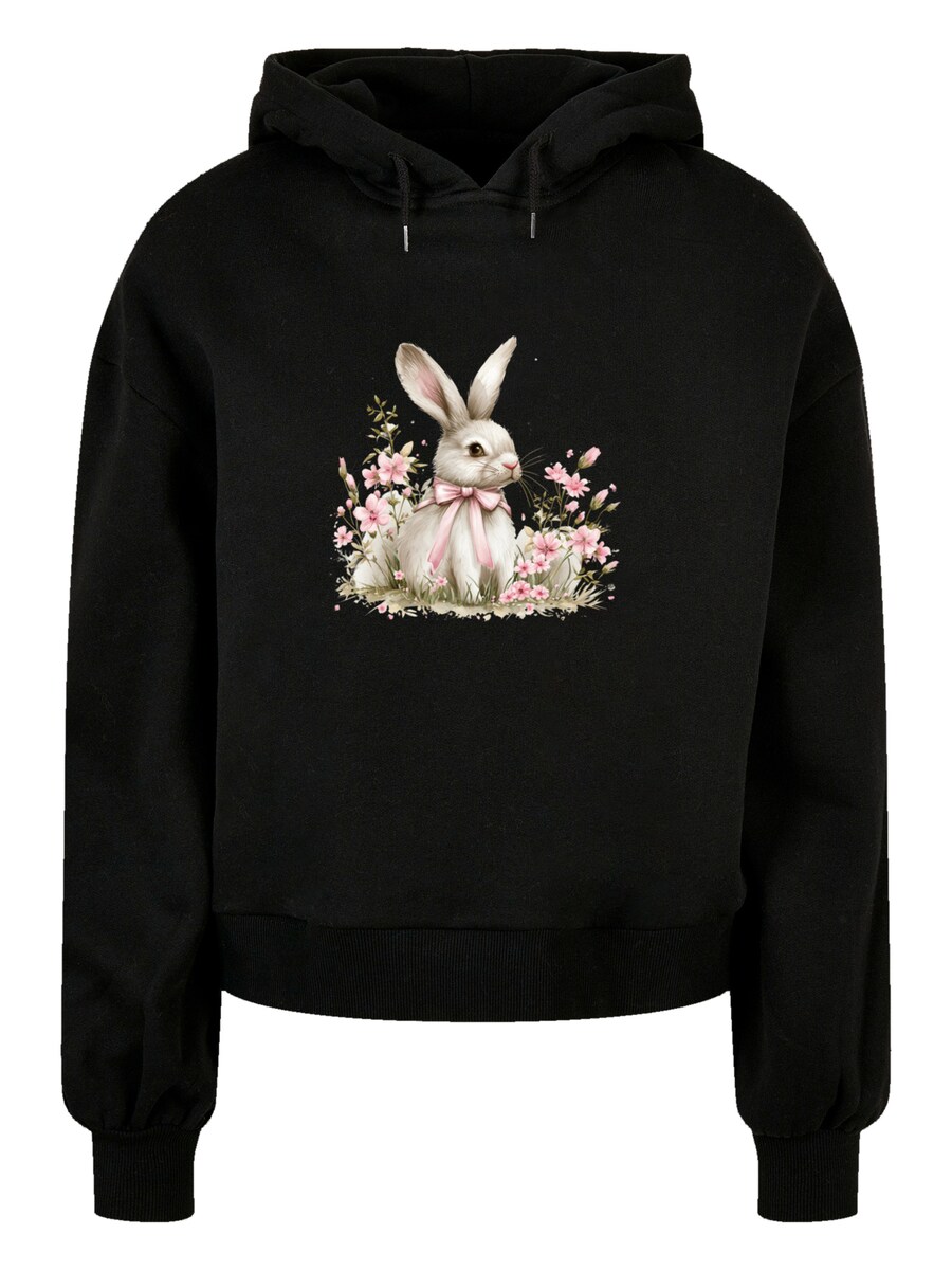 

Толстовка F4NT4STIC Niedlicher Osterhase Mit Blumen, Black